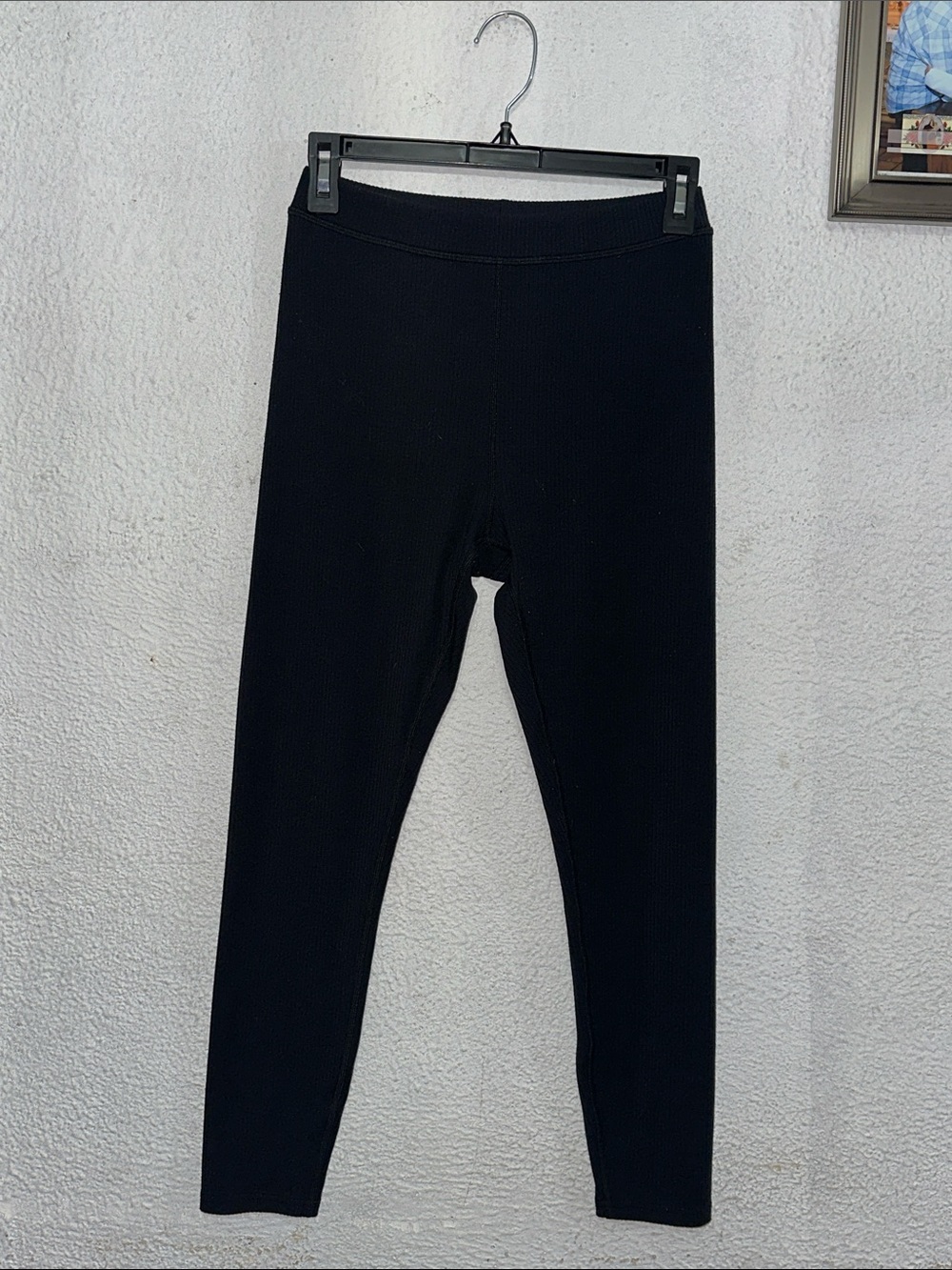 ALO Yoga Black Ribbed High-Waist Leggings
